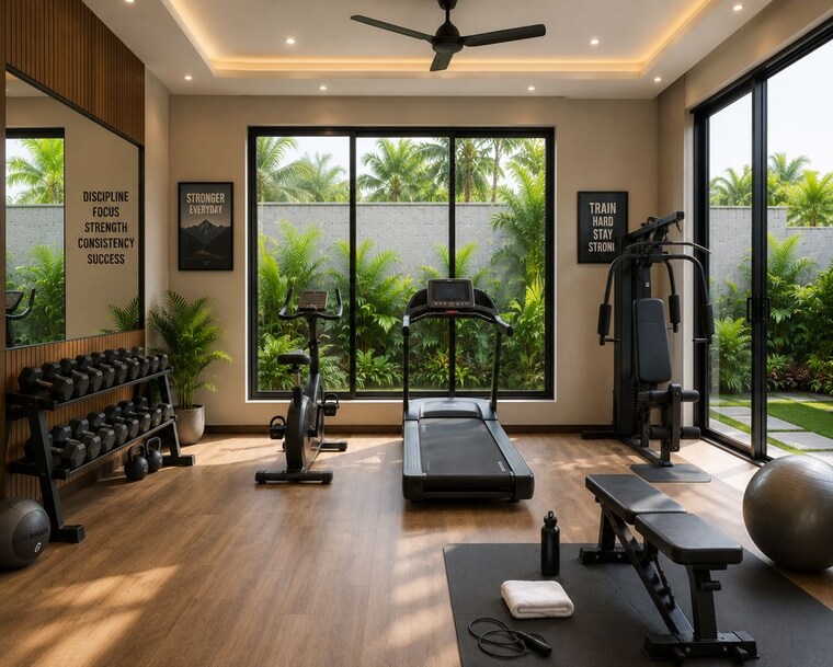 Gym, punkunnam 3 Bedroom 2500 Sq.Ft. Independent House In Punkunnam Thrissur 10628821