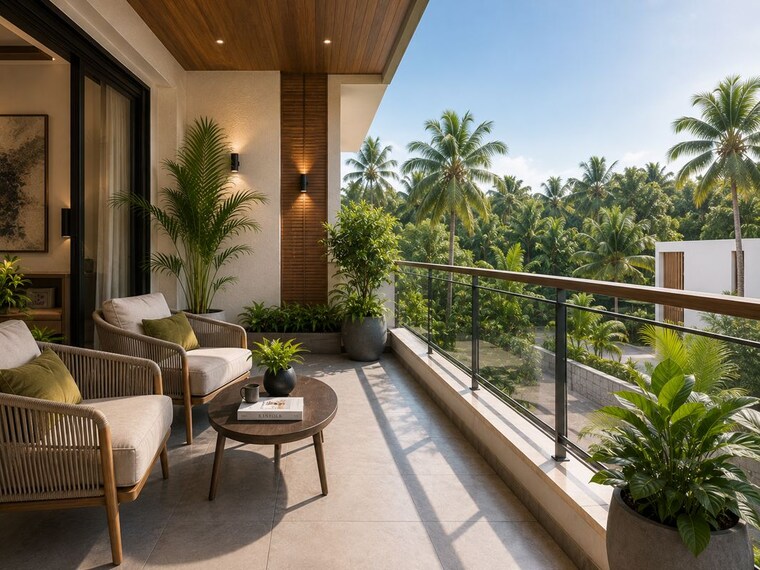 Balcony, punkunnam 3 Bedroom 2500 Sq.Ft. Independent House In Punkunnam Thrissur 10628821