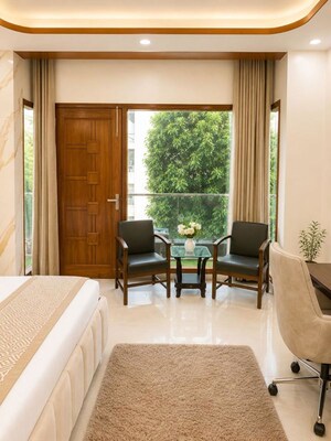 Living Room in 3 BHK Independent House at Aerocity – for Rent