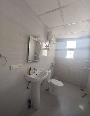 Bathroom in 3 BHK Apartment at Omaxe R2, Gomti Nagar – for Rent
