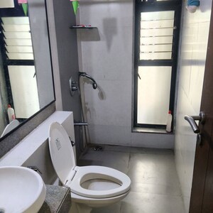 Bathroom in 2 BHK Apartment at Rustomjee Elanza, Malad West – for Rent