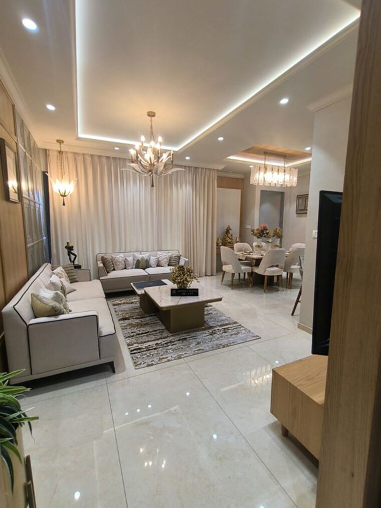 Living Room, courtyard-tiara 4 Bedroom 2706 Sq.Ft. Apartment In Bhayli Vadodara 10628960