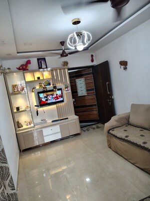 Living Room in 1 BHK Apartment at RNA NG Ocean Pearl, Mira Road – for Sale