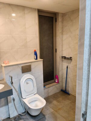 Bathroom in 3 BHK Apartment at Adhiraj Gardens, Kharghar – for Rent