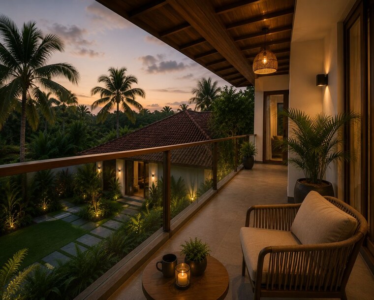 Balcony, naikkanal 3 Bedroom 2500 Sq.Ft. Villa In Naikkanal Thrissur 10628890