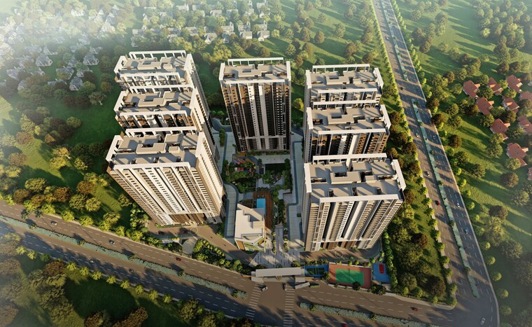 Exterior View, vision-arsha 3.5 Bedroom 2700 Sq.Ft. Apartment In Tellapur Hyderabad 10436132