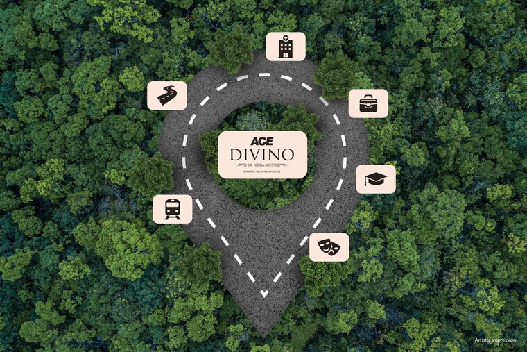 Map Location, ace-divino 2.5 Bedroom 1245 Sq.Ft. Apartment In Sector 1 Greater Noida Greater Noida 10629218