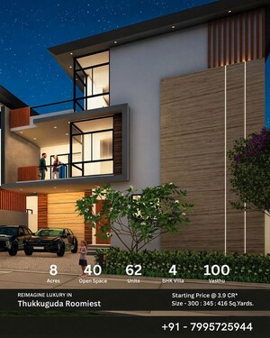 5 BHK Villa – Exterior View View at Tukkuguda - for Sale