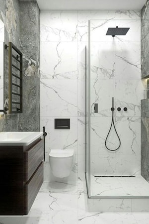Bathroom in 2 BHK Apartment at Gaur City 2 - 11th Avenue, Sector 16c Greater Noida – for Rent