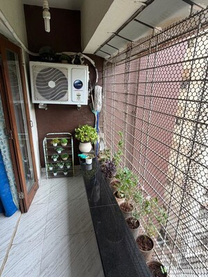 Balcony in 2 BHK Apartment at Lok Upvan Apartment Phase 2, Vasant Vihar – for Rent