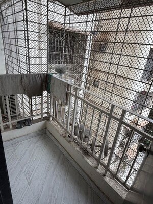 Balcony in 2 BHK Apartment at Lok Upvan Apartment Phase 2, Vasant Vihar – for Rent