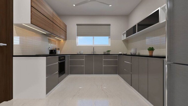 Kitchen, vaishno-sapphire 2 Bedroom 1365 Sq.Ft. Apartment In Kollur Hyderabad 10629293