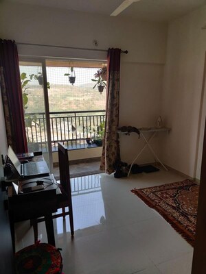 Living Room in 3 BHK Apartment at Puranik Abitante, Bavdhan – for Rent