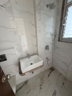 Bathroom in 2 BHK Apartment at Adani Ten BKC, Bandra East – for Rent