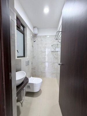 Bathroom in 1 BHK Apartment at Raymond Ten X Habitat, Pokhran Road No Two – for Rent