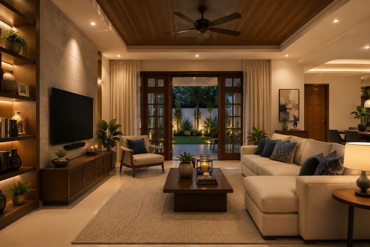Living Room, anchery 3 Bedroom 2000 Sq.Ft. Villa In Anchery Thrissur 10629479