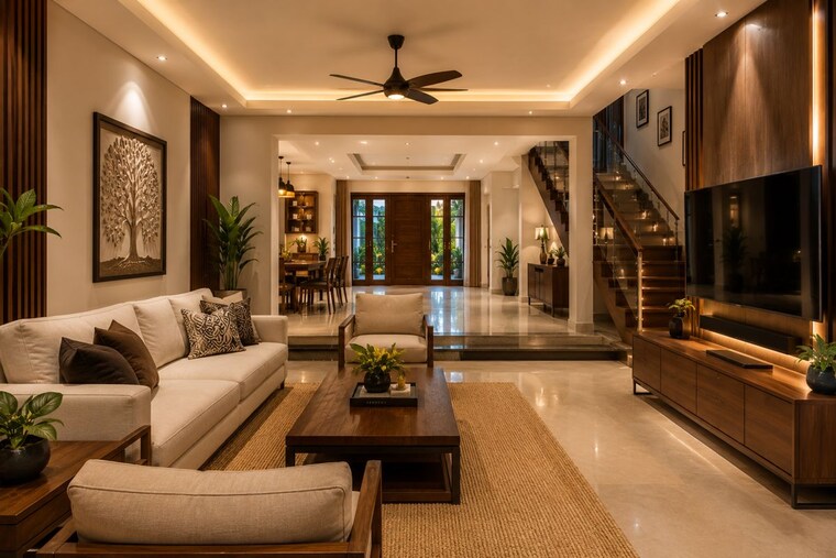 Living Room, anchery 3 Bedroom 2000 Sq.Ft. Villa In Anchery Thrissur 10629479
