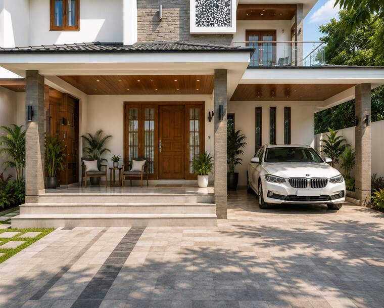  Parking, kuttanellur 3 Bedroom 2000 Sq.Ft. Villa In Kuttanellur Thrissur 10629509