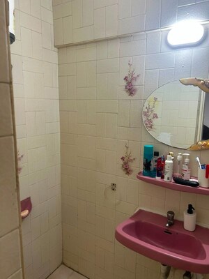 Bathroom in 2 BHK Apartment at Prabhadevi – for Rent