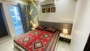 Bedroom in 2 BHK Apartment at Apeksha Gokul Vatika, Gandhi Path – for Rent