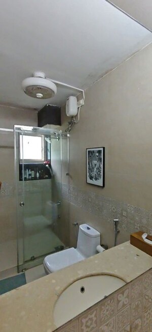 Bathroom in 2 BHK Apartment at Bandra West – for Rent