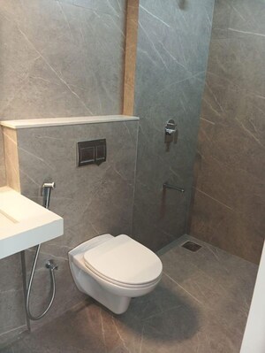 Bathroom in 1.5 BHK Apartment at Rustomjee Cleon, Bandra East – for Rent