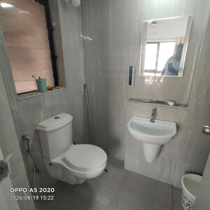 Bathroom in 2 BHK Apartment at Runwal Gardens, Dombivli East – for Rent