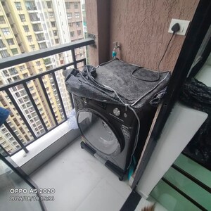 Staircase in 2 BHK Apartment at Runwal Gardens, Dombivli East – for Rent