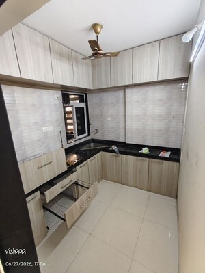 Kitchen in 1 BHK Apartment at Goodwill Olive Residency, Owale – for Rent