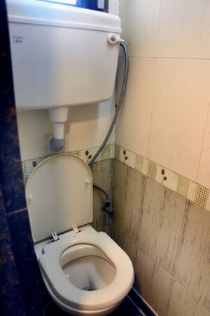 Bathroom in 2 BHK Apartment at Bandra West – for Rent