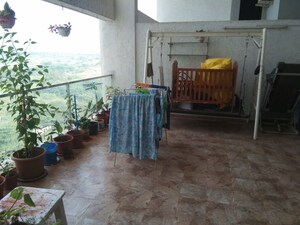 Terrace in 3 BHK Apartment at Kumar Parisar, Kothrud – for Rent