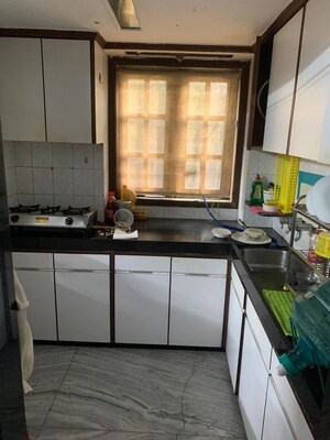 Kitchen in 1 RK Apartment at Taher Mansion Building, Malabar Hill – for Rent