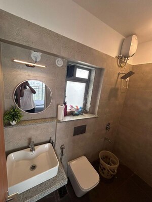 Bathroom in 1 BHK Apartment at Chandak Nishchay, Borivali East – for Rent