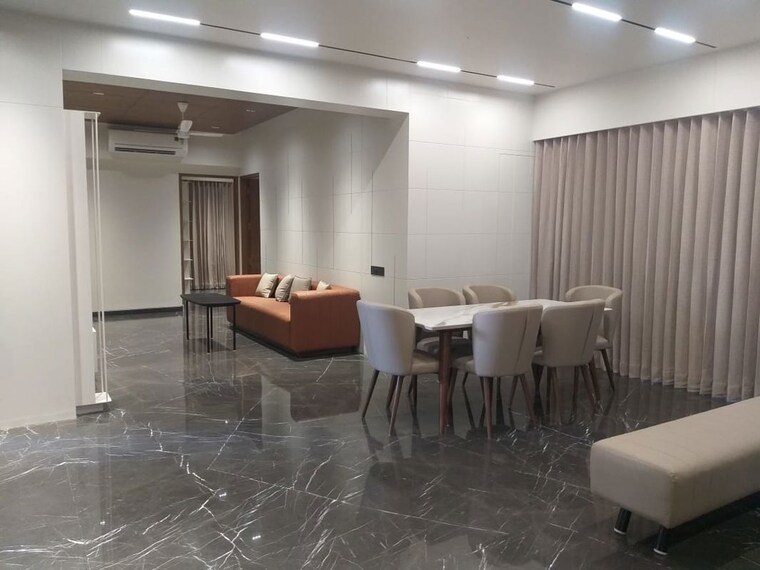 Living Room, nysa-crosswind 5 Bedroom 3800 Sq.Ft. Apartment In Bhayli Vadodara 10629877