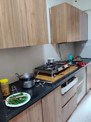Kitchen in 3 BHK Apartment at Lodha Splendora, Ghodbunder Road – for Rent