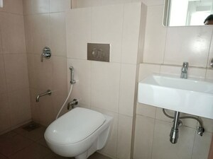 Bathroom in 3 BHK Apartment at Godrej Emerald, Ghodbunder Road – for Rent