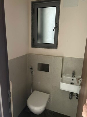 Bathroom in 1 BHK Apartment at Piramal Vaikunth A Class Homes, Balkum Pada – for Rent