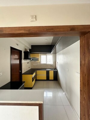 Kitchen in 3 BHK Apartment at Aparna Cyber Life, Nallagandla – for Rent