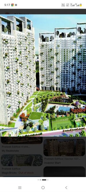 3 BHK Apartment For Rent in Prateek Edifice, Sector 107