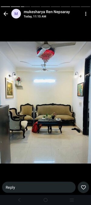 Living Room in 1 BHK Builder Floor at Neb Sarai – for Rent