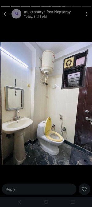 Bathroom in 1 BHK Builder Floor at Neb Sarai – for Rent
