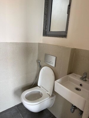 Bathroom in 2 BHK Apartment at Piramal Vaikunth A Class Homes, Balkum Pada – for Rent