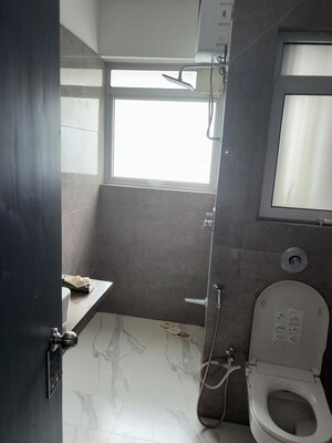 Bathroom in 3 BHK Apartment at Adani Ten BKC, Bandra East – for Rent
