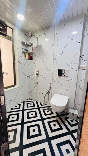 Bathroom in 2 BHK Apartment at Lodha Luxuria Westgate, Majiwada – for Rent