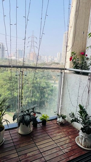 Balcony in 2 BHK Apartment at Lodha Luxuria Westgate, Majiwada – for Rent