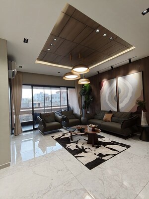 Living Room in 3 BHK Apartment at Bhayli – for Sale