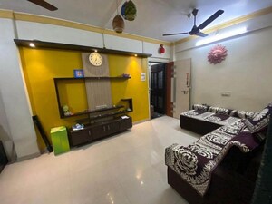 Living Room in 2.5 BHK Apartment at Adarsh Nagar CHS Uthalsar, Uthalsar – for Rent