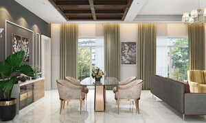 Living Room in 3 BHK Apartment at Prestige Golden Grove, Tellapur – for Sale