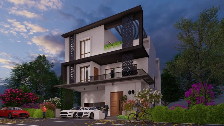 Exterior View, tukkuguda 4 Bedroom 4800 Sq.Ft. Villa In Tukkuguda Hyderabad 10630198
