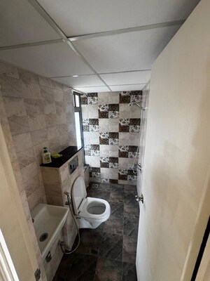 Bathroom in 2 BHK Apartment at Mahindra Happinest Tathawade Phase 1, Tathawade – for Rent